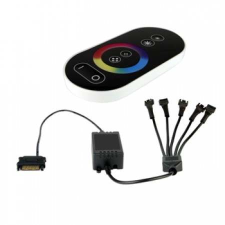 CONTROLADOR P/ 5 LEDS RGB 12V C/ COMANDO TOUCH